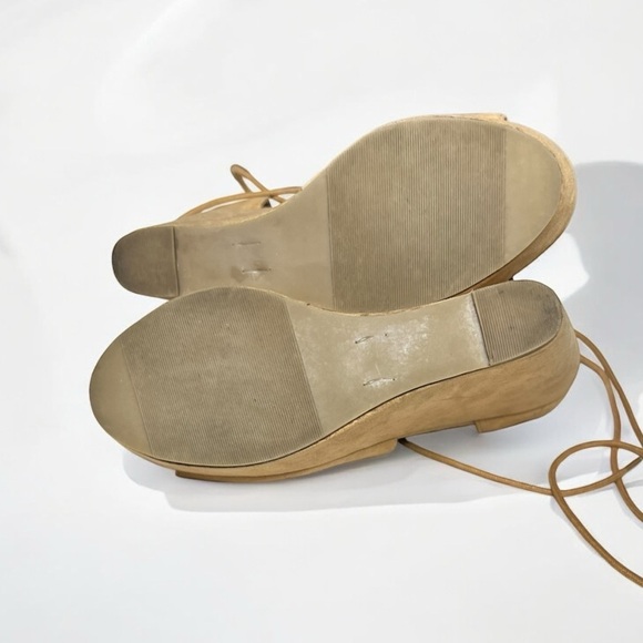 🌻Antrhopologie FARYL Robin Judy Tan Boho Platform Wedge Platform Sandal Size 8 - Picture 11 of 13